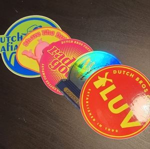 lot of 35 Dutch Bros stickers